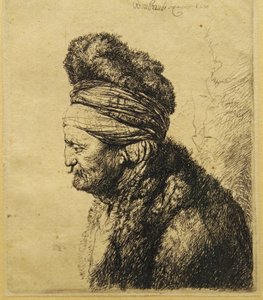 Het Tweede Oosterse Hoofd door Rembrandt van Rijn